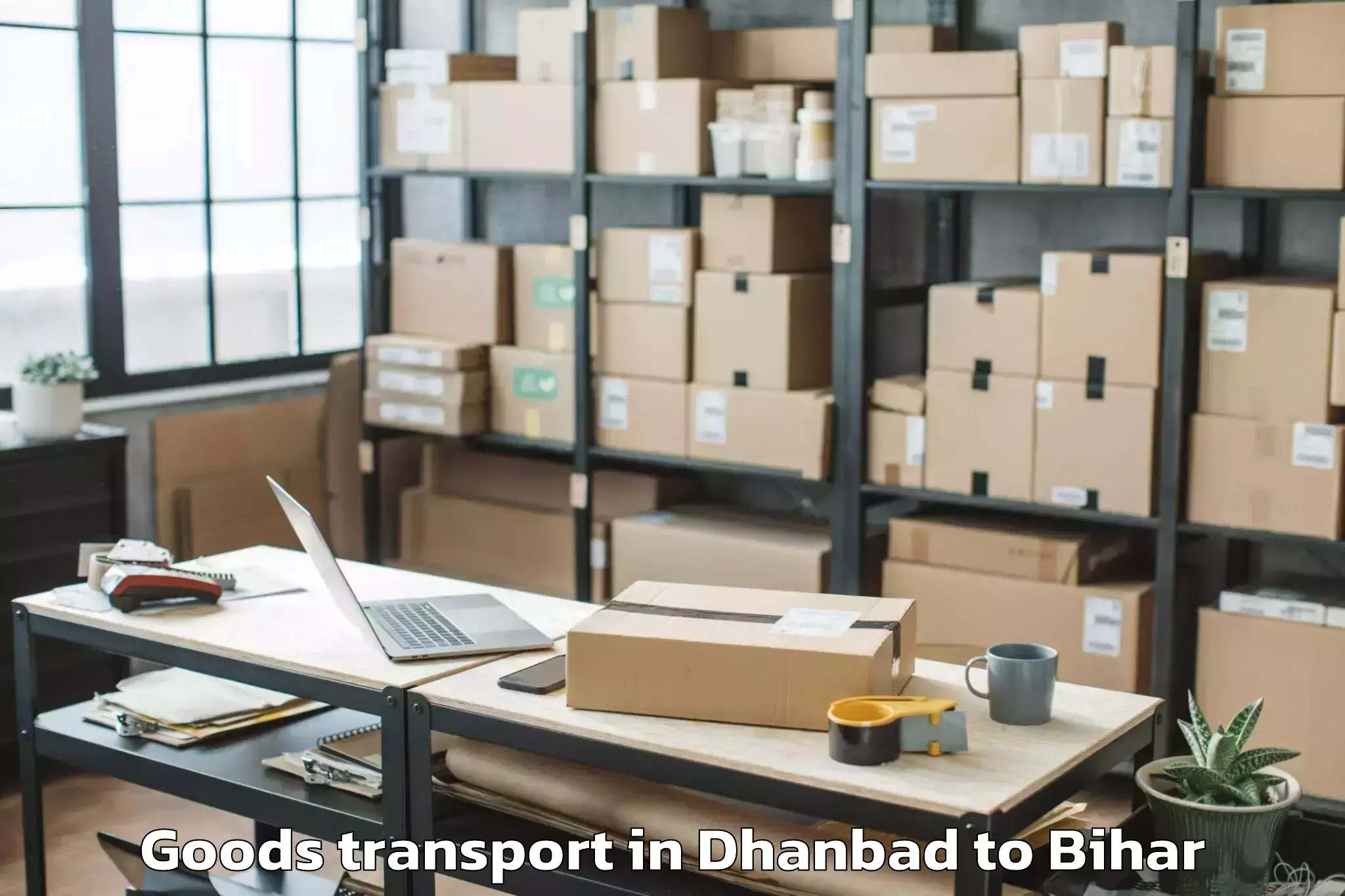 Top Dhanbad to Sheosagar Goods Transport Available